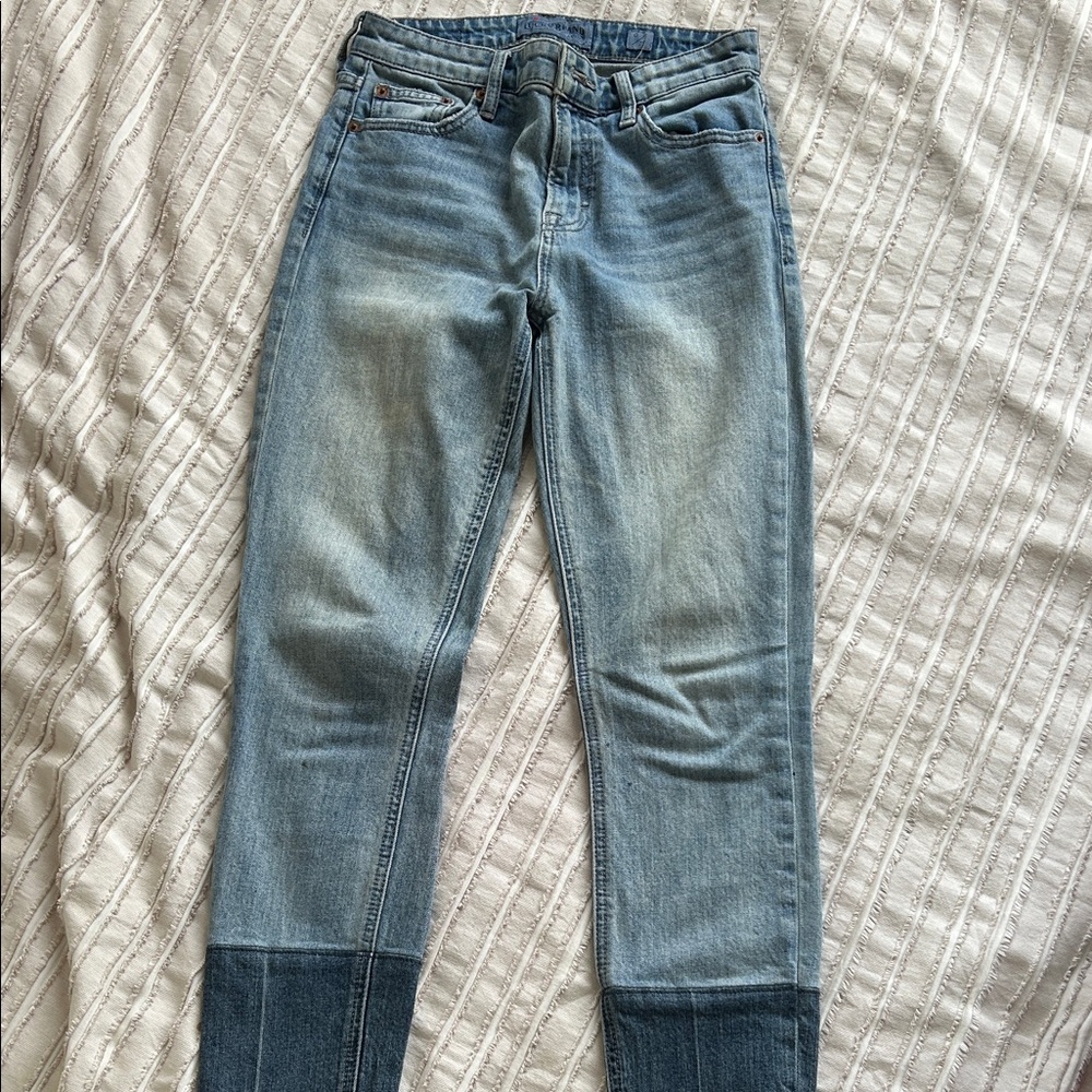 Lucky Brand Light and Dark Blue Skinny Jeans
